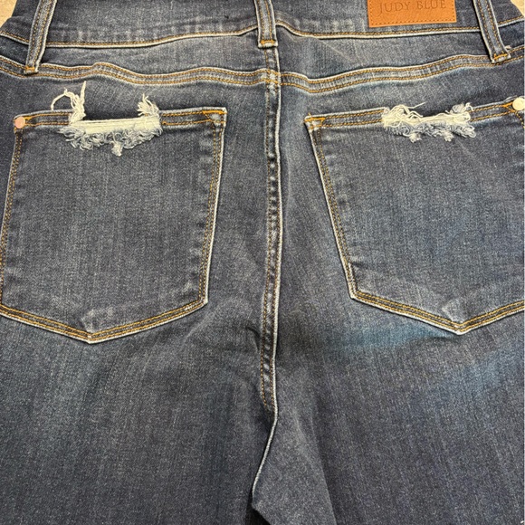 NWT Judy Blue Distressed High Waist Bootcut Jeans - Picture 5 of 5